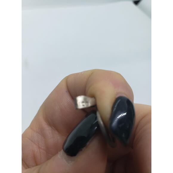 Sterling Silver 925 Letter O Initial Pendant Charm Small Dainty 0.95g Stamped - Picture 4 of 7